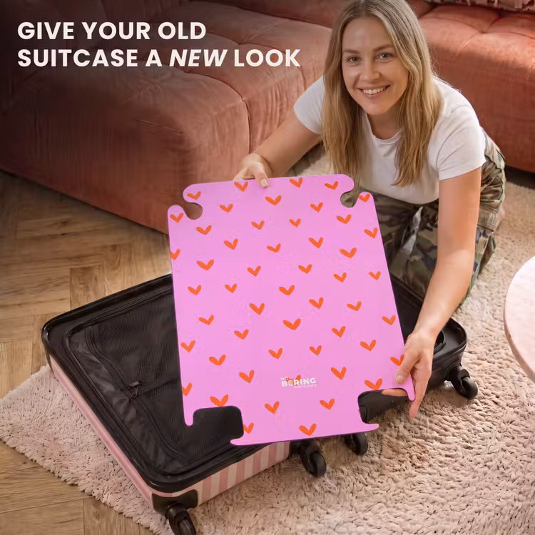 CaseSwap™ - Repeating heart pattern on pink background — 3