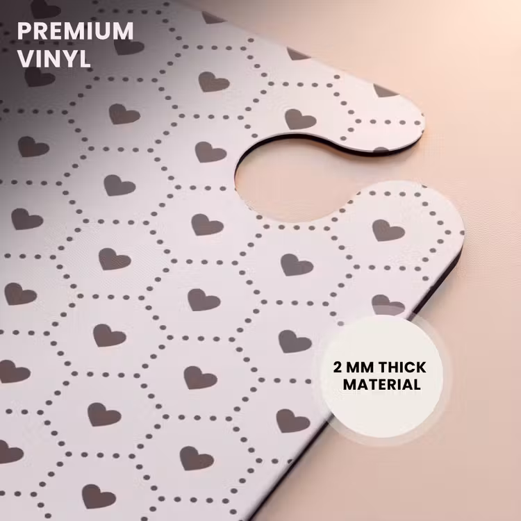 CaseSwap™ - Cream background with brown hearts — 6
