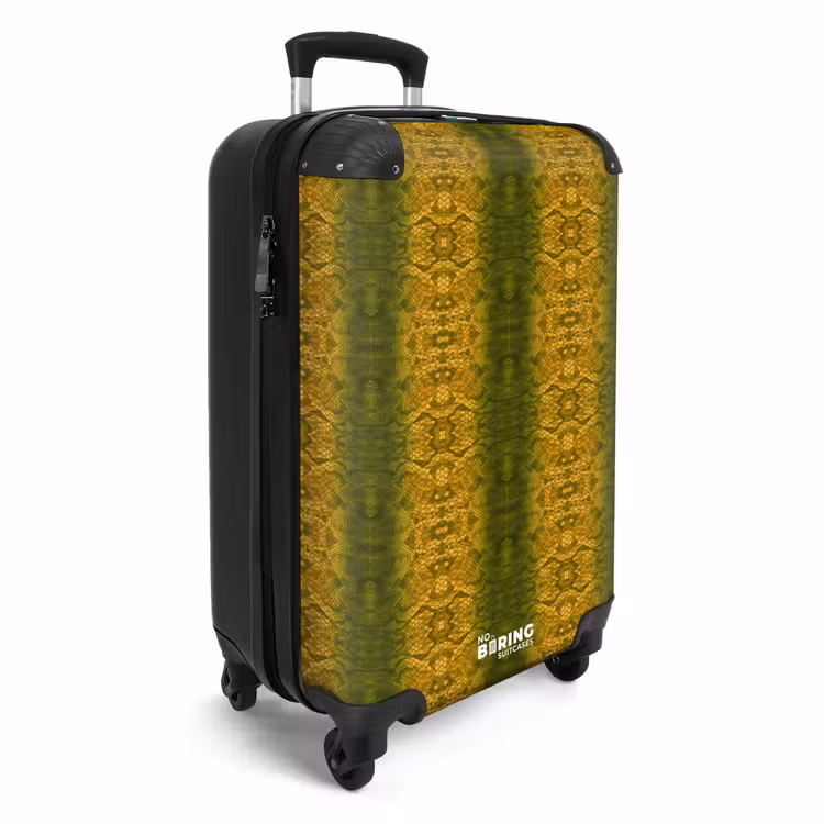 CaseSwap™ - Yellow-green snakeskin with symmetrical scale structure — 2