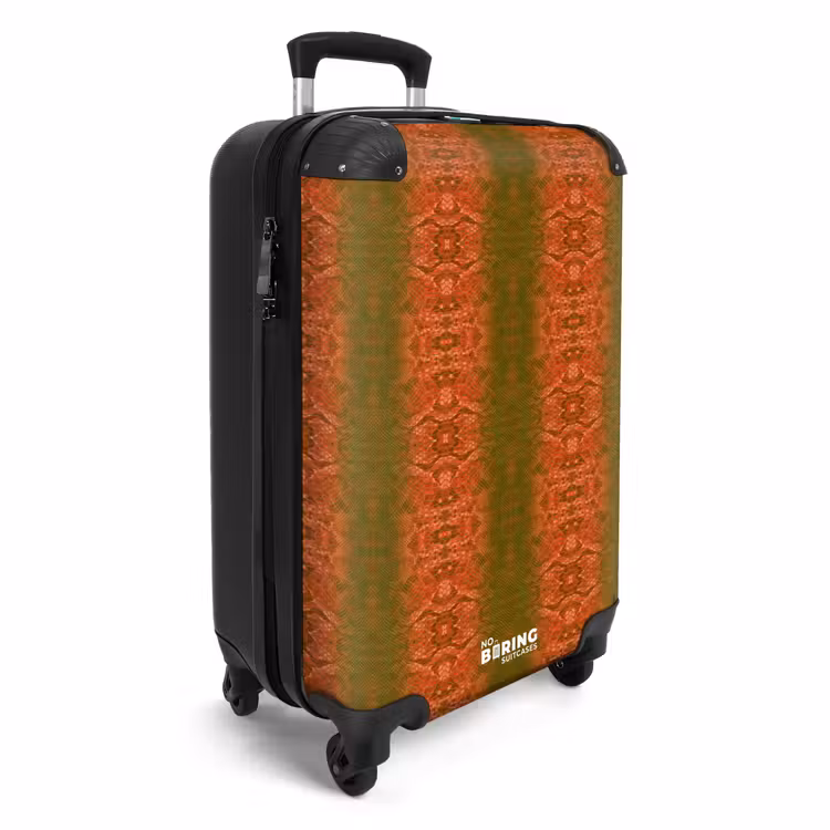 CaseSwap™ - Coral red snakeskin with symmetrical scale structure — 2