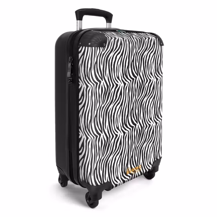 CaseSwap™ - Black and white zebra pattern with wavy stripes — 2