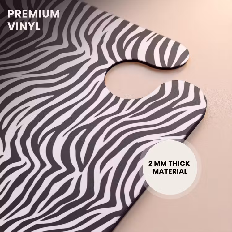CaseSwap™ - Black and white zebra pattern with wavy stripes — 6