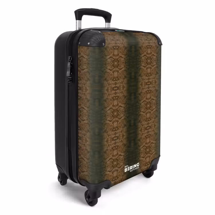 CaseSwap™ - Brown snakeskin with symmetrical scale structure — 2