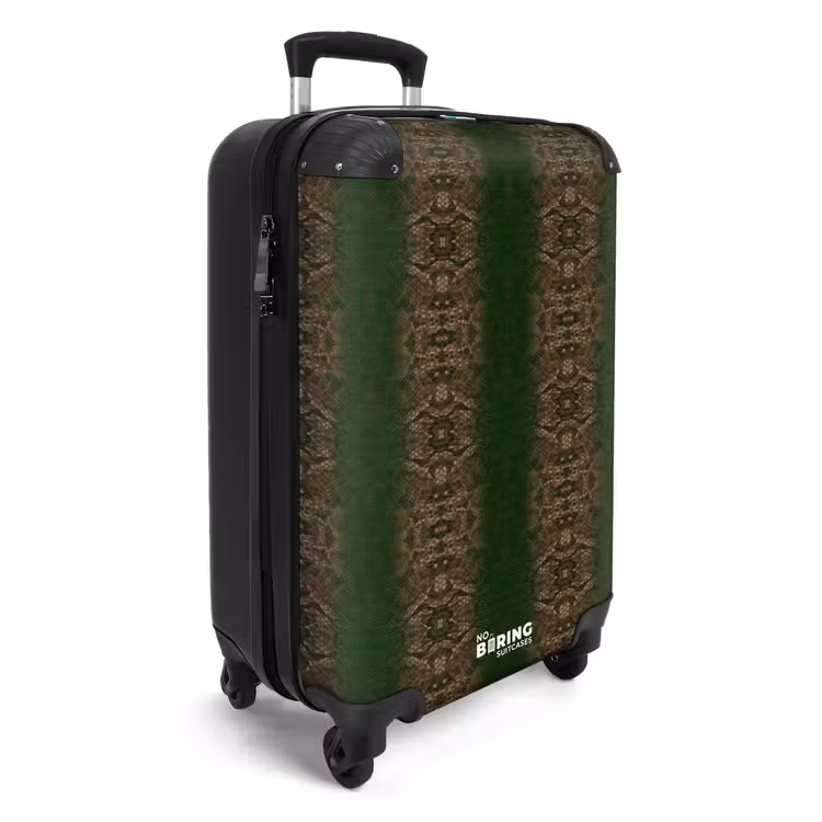 CaseSwap™ - Dark brown snakeskin with symmetrical scale structure — 2