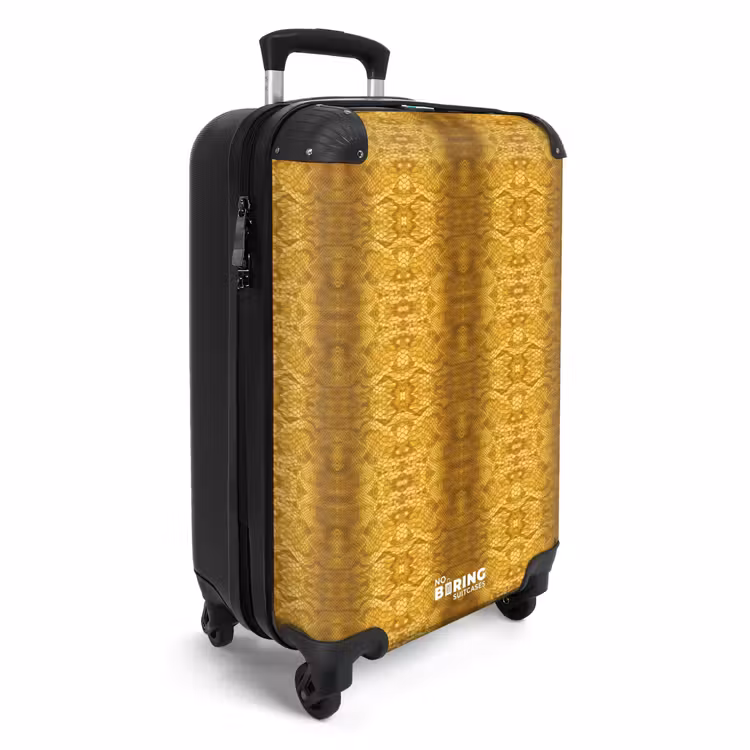 CaseSwap™ - Yellow snakeskin with symmetrical scale structure — 2