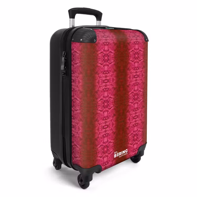 CaseSwap™ - Bright pink snakeskin with symmetrical scale structure — 2