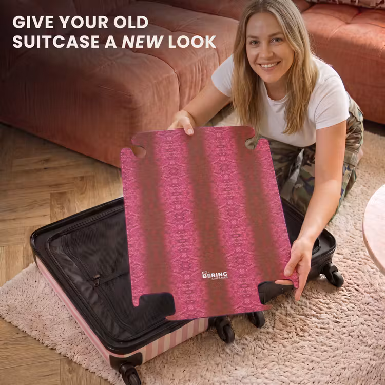 CaseSwap™ - Bright pink snakeskin with symmetrical scale structure — 3