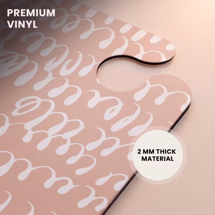 CaseSwap™ - Wavy white loop lines on terracotta background — 6