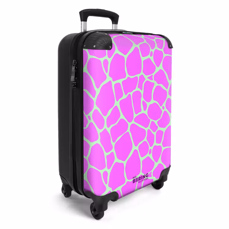 CaseSwap™ - Giraffe print in light green and purple — 2