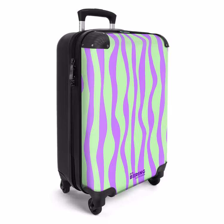 CaseSwap™ - Lilac stripes on a mint green background — 2