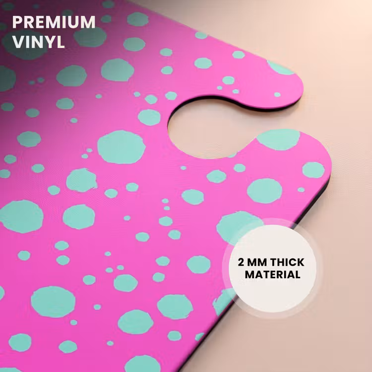 CaseSwap™ - Turquoise dots on bright pink background — 6
