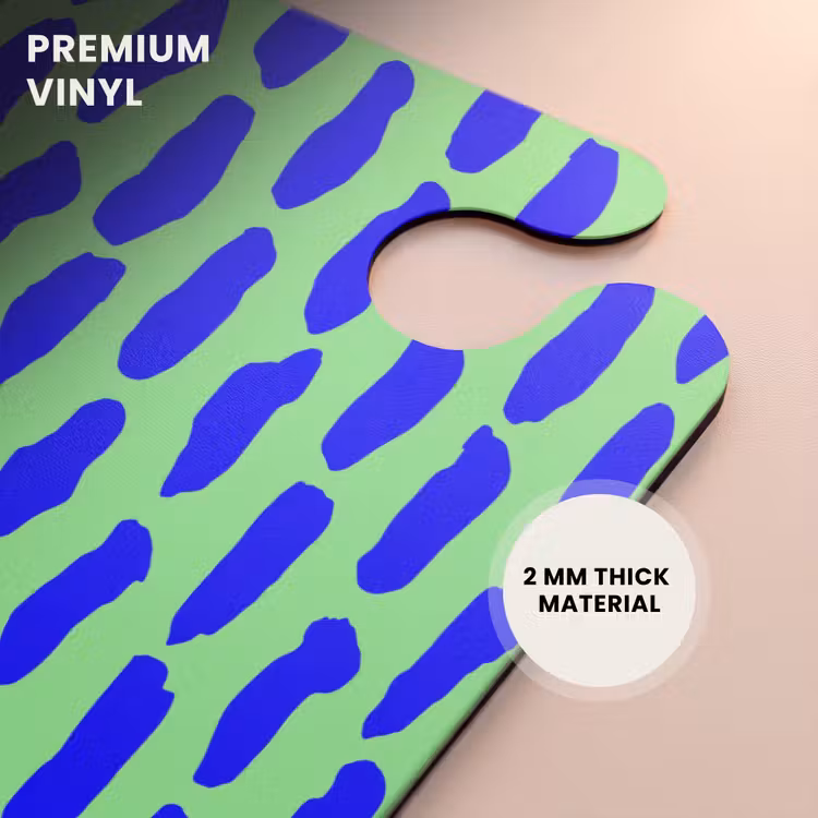 CaseSwap™ - Blue pattern on mint green — 6