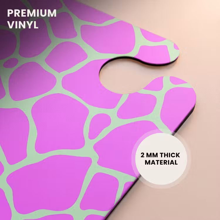 CaseSwap™ - Giraffe print in light green and purple — 6