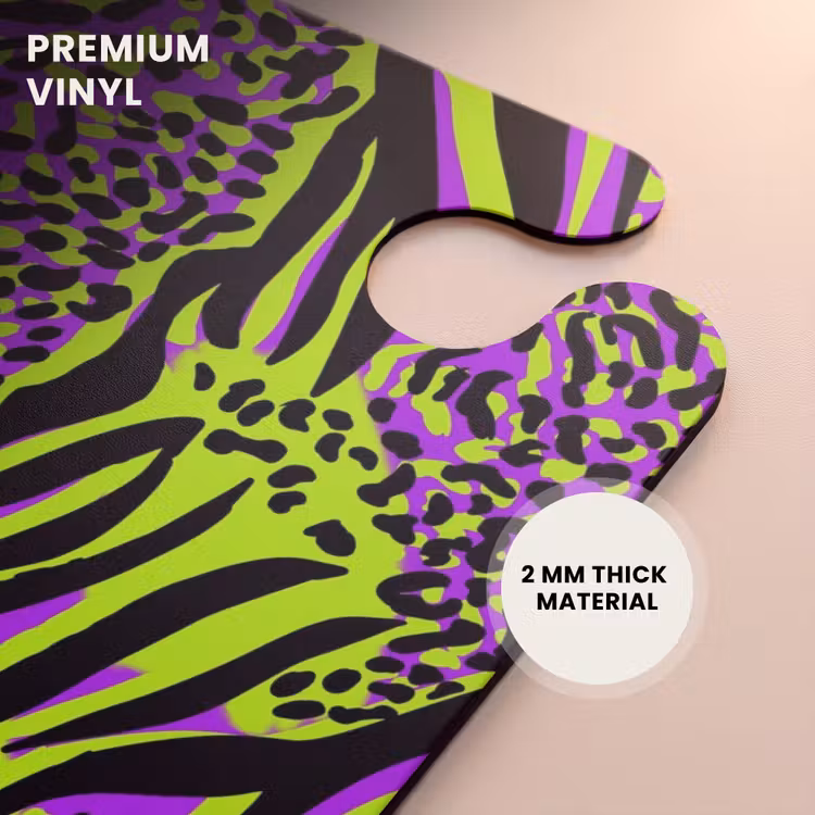 CaseSwap™ - Wild animal print in purple, lime green and black — 6