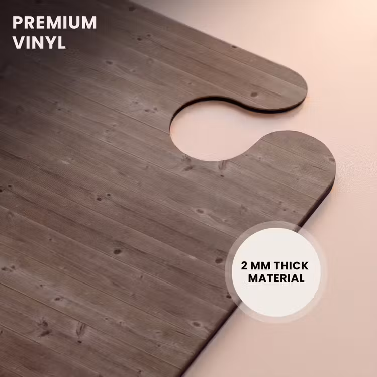 CaseSwap™ - Dark brown wood with horizontal grain and knots — 6