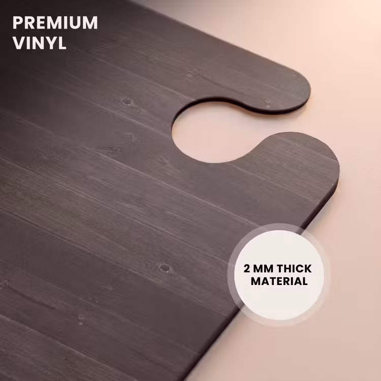 CaseSwap™ - Dark weathered wood with horizontal planks — 6