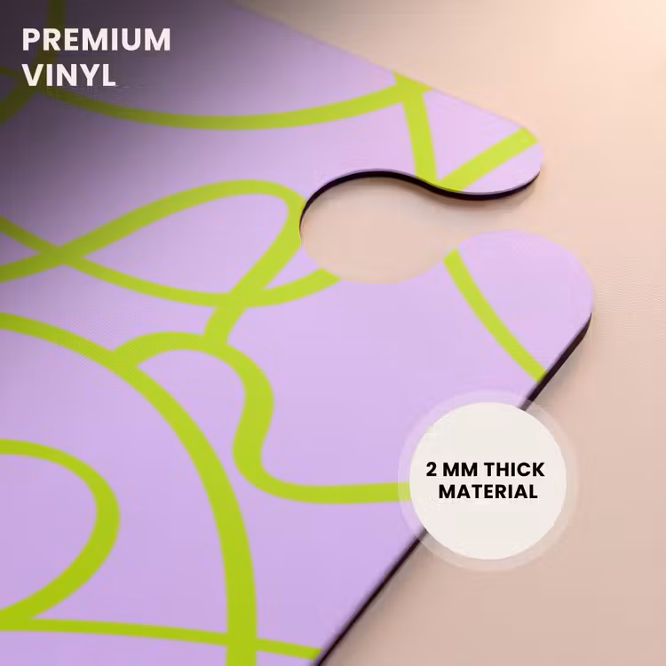 CaseSwap™ - Lime green lines on lilac — 6
