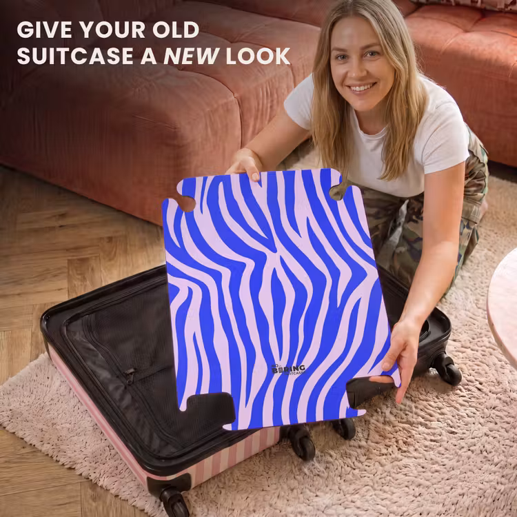 CaseSwap™ - Zebra pattern blue and lilac — 3