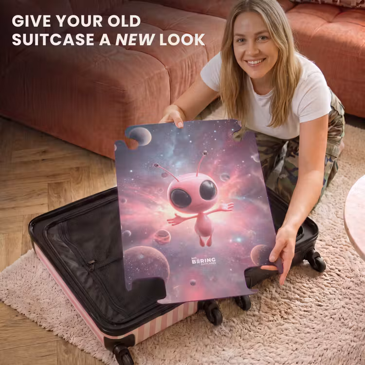 CaseSwap™ - Pink alien in space — 3