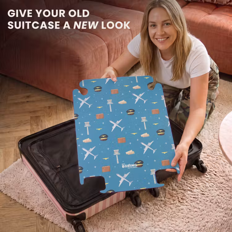 CaseSwap™ - Aviation theme with airplanes on blue background — 3