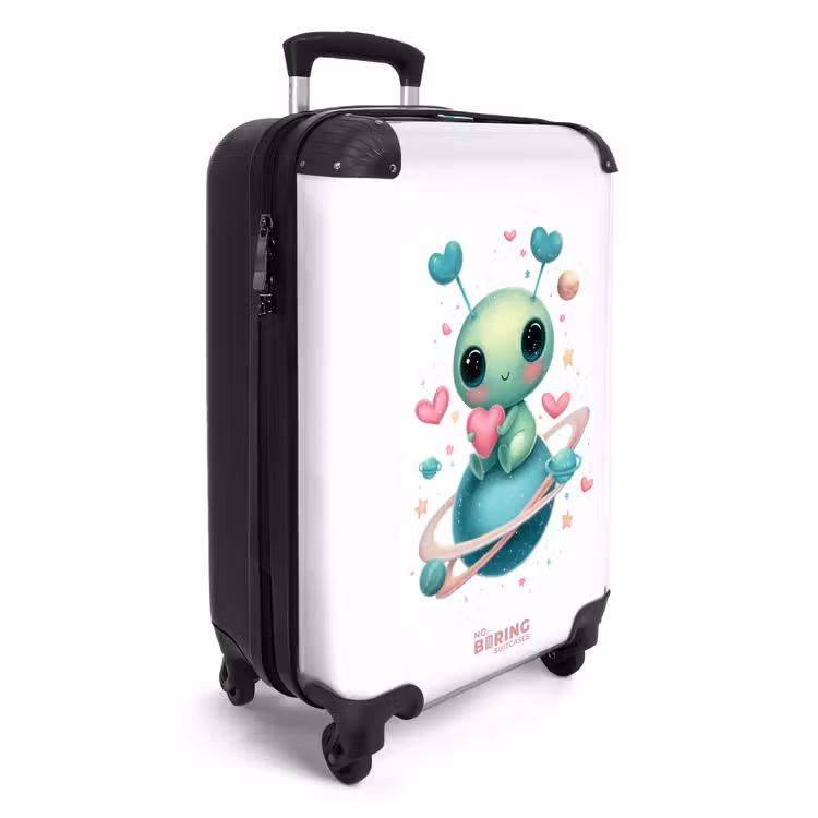 CaseSwap™ - Alien holding a heart on a planet — 2