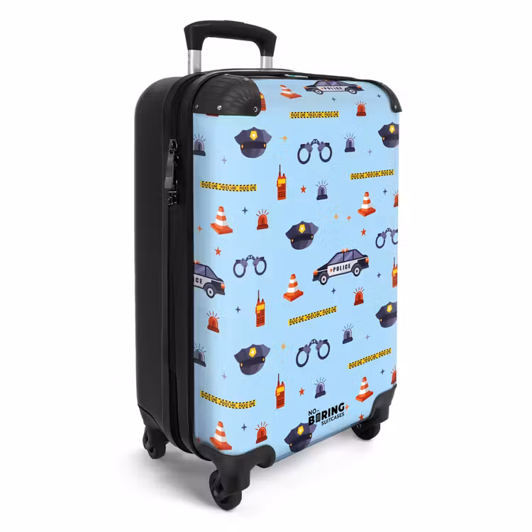 CaseSwap™ - Police and security pattern on light blue — 2