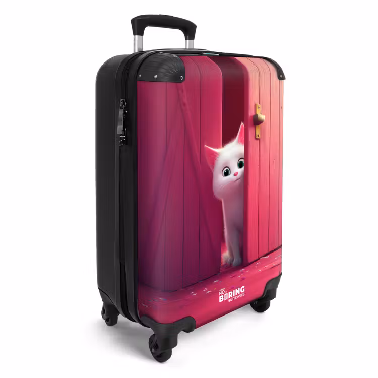 CaseSwap™ - White cat peeks through pink door — 2