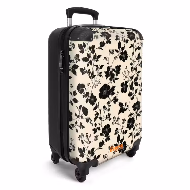 CaseSwap™ - Flowers - Pattern - Black — 2