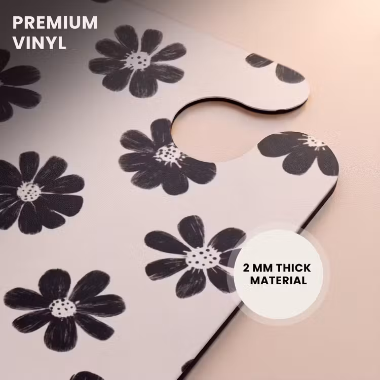 CaseSwap™ - Daisies - Graphic - Black - Beige — 6