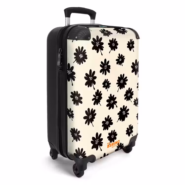 CaseSwap™ - Daisies - Graphic - Black - Beige — 2