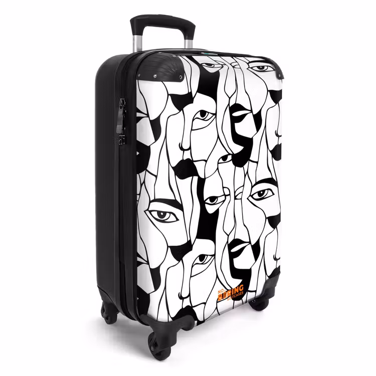 CaseSwap™ - Lines - Faces - Black - White — 2