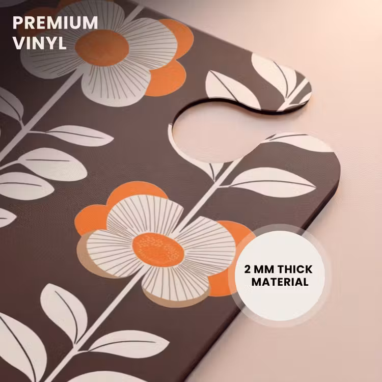 CaseSwap™ - Flowers - Retro - Brown — 6