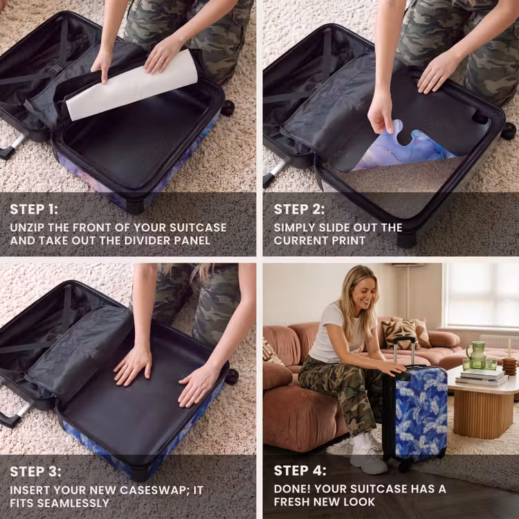 CaseSwap™ - Palm leaf - Pattern - Blue — 4