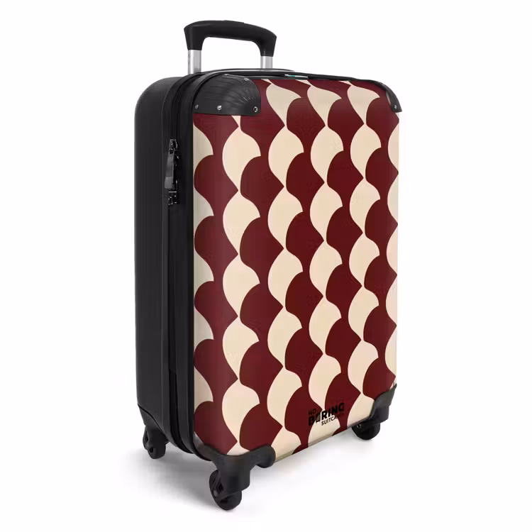 CaseSwap™ - Red - Tile pattern - Cream — 2
