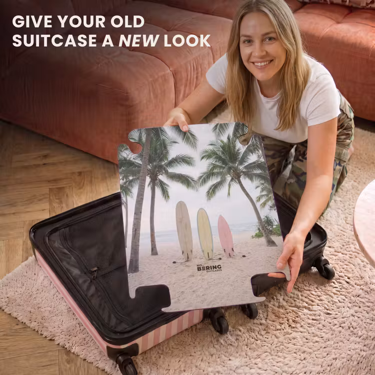 CaseSwap™ - Surfboard - Palm trees - Colorful — 3