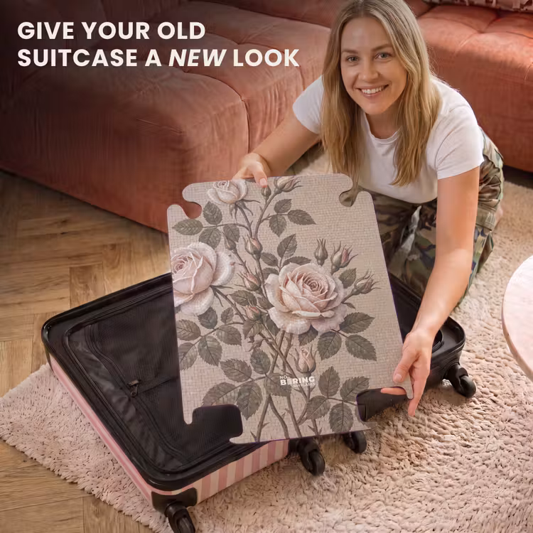 CaseSwap™ - Rose - Mosaic - Flowers - Classic - Beige — 3
