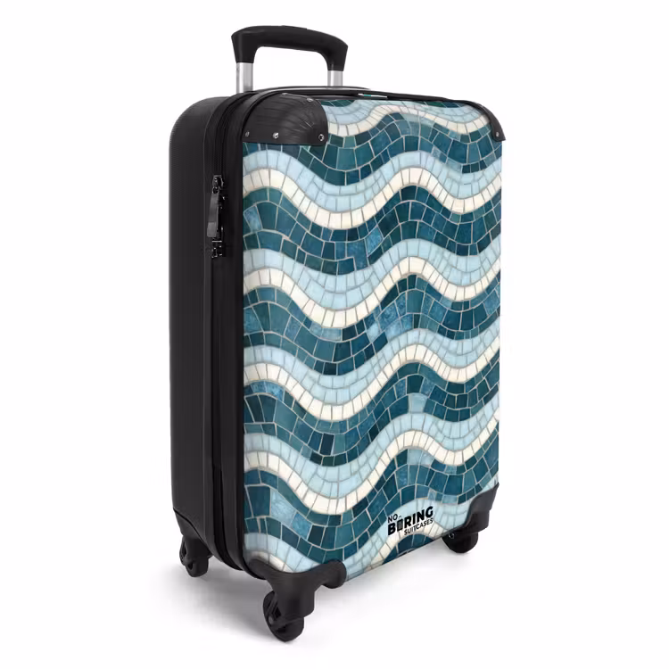 CaseSwap™ - Blue - White - Mosaic - Wavy — 2