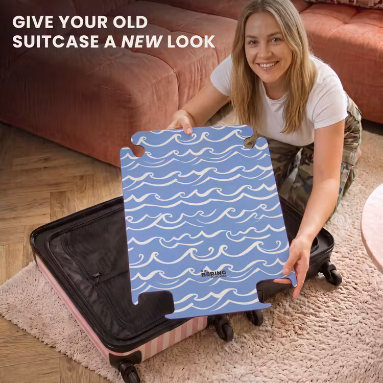 CaseSwap™ - Blue - White - Simple - Drawn - Waves — 3