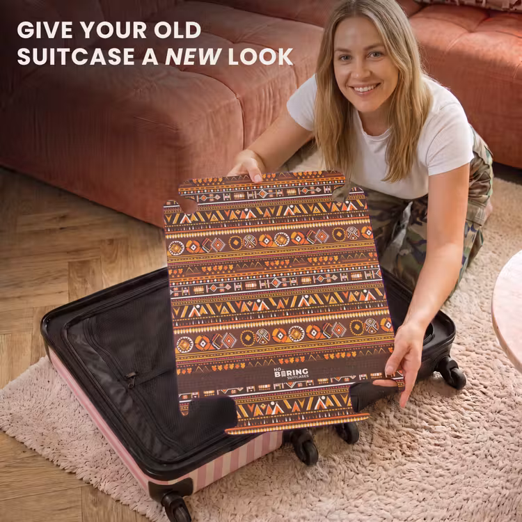 CaseSwap™ - Orange - Ethnic - Tribal - Geometric - Pattern — 3