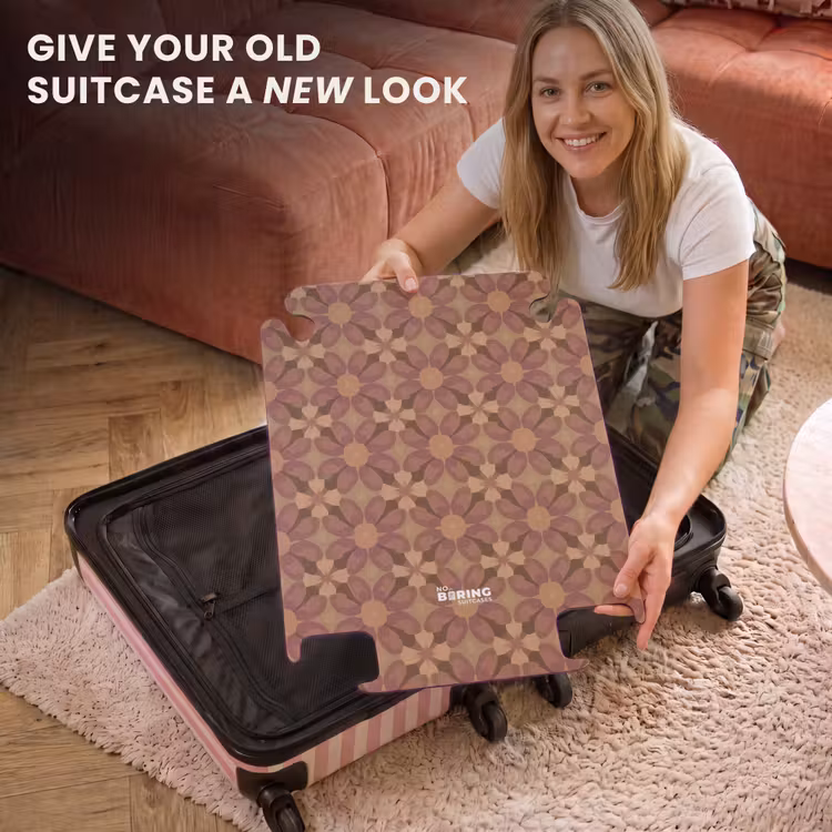 CaseSwap™ - Retro - Flowers - Brown — 3