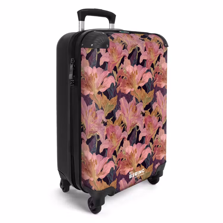 CaseSwap™ - Lilies - Pattern - Pink - Gold — 2