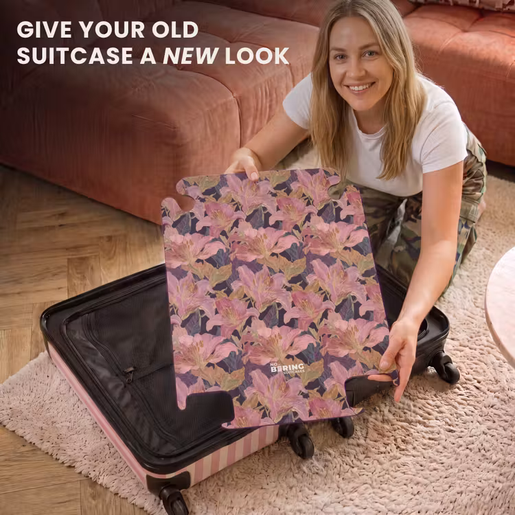 CaseSwap™ - Lilies - Pattern - Pink - Gold — 3