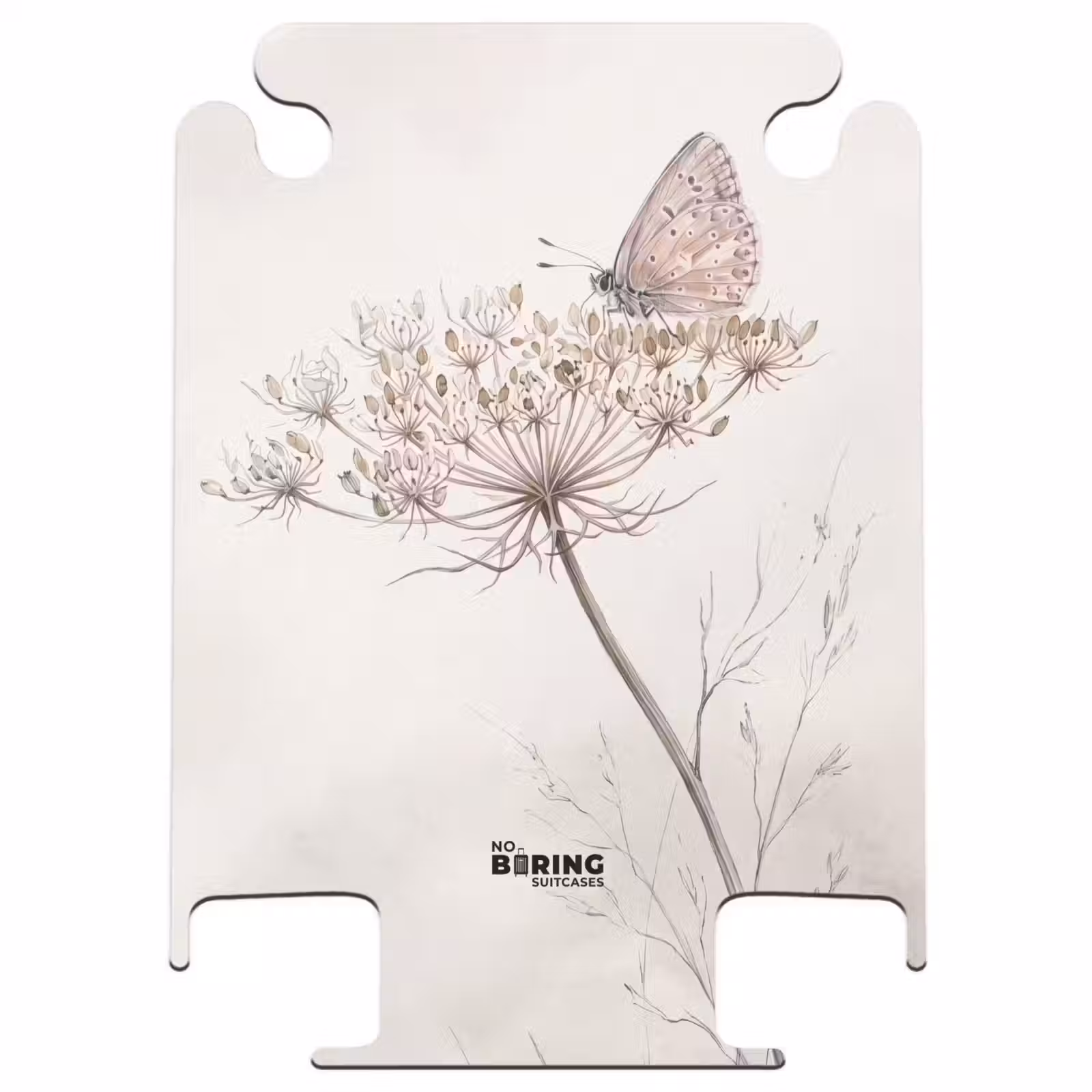 CaseSwap™ - Butterfly - Flower - Nature - Beige — 1