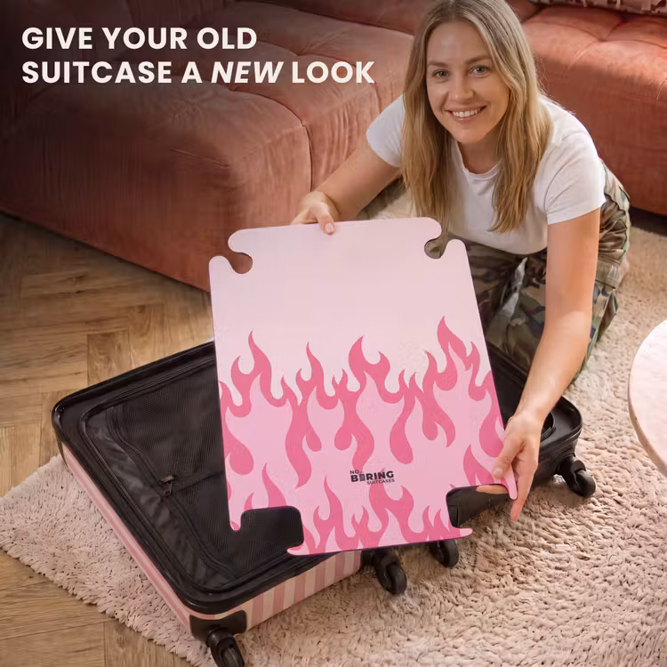 CaseSwap™ - Flames - Pattern - Abstract - Modern - Pink — 3