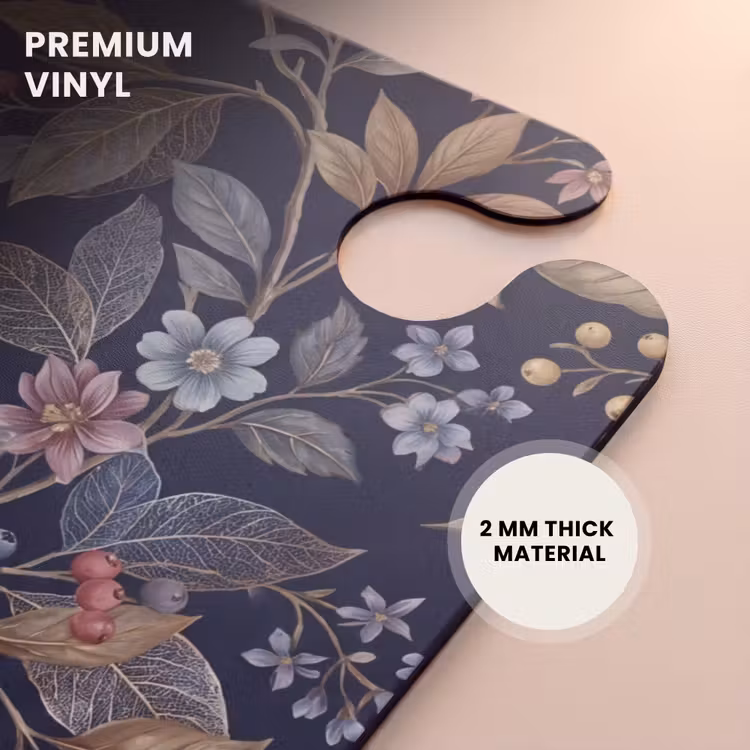 CaseSwap - Flowers - Leaves - Pattern - Botanical - Dark Blue — 6