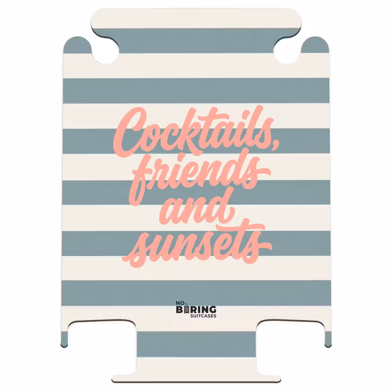 CaseSwap™ - Cocktails - Stripes - Blue - Coral — 1