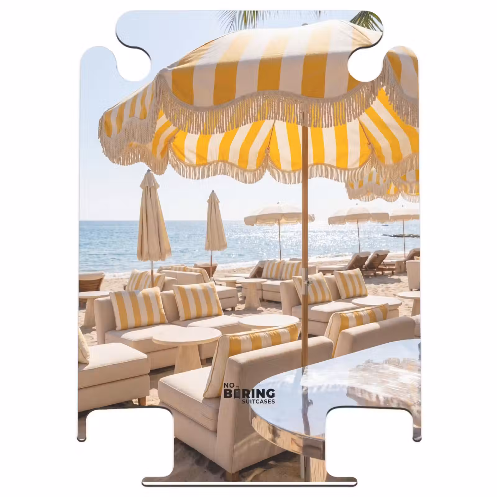 CaseSwap - Beach - Sunbeds - Vacation - Modern - Yellow — 1