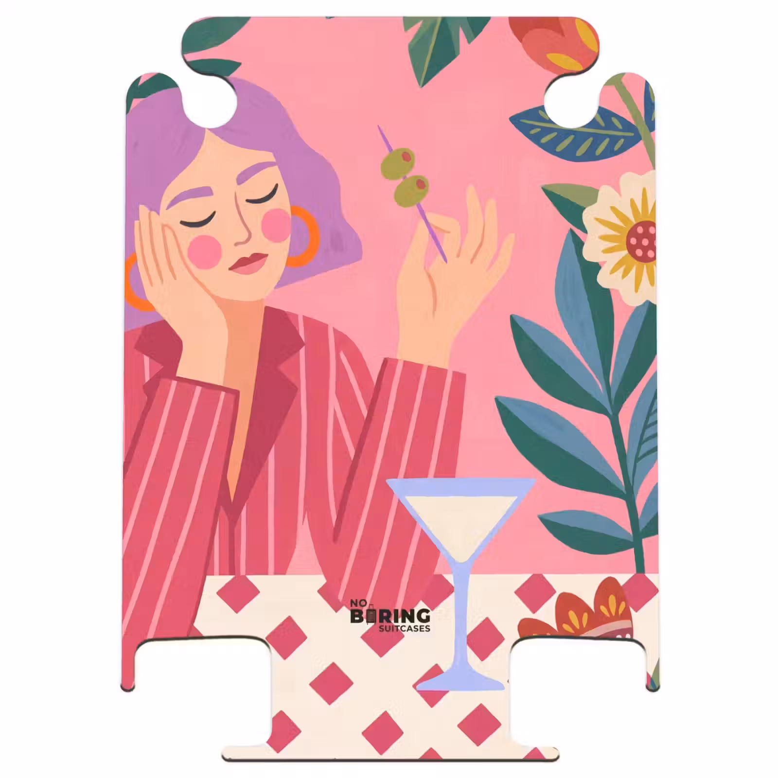 CaseSwap™ - Woman - Cocktail - Flowers - Modern - Pink — 1