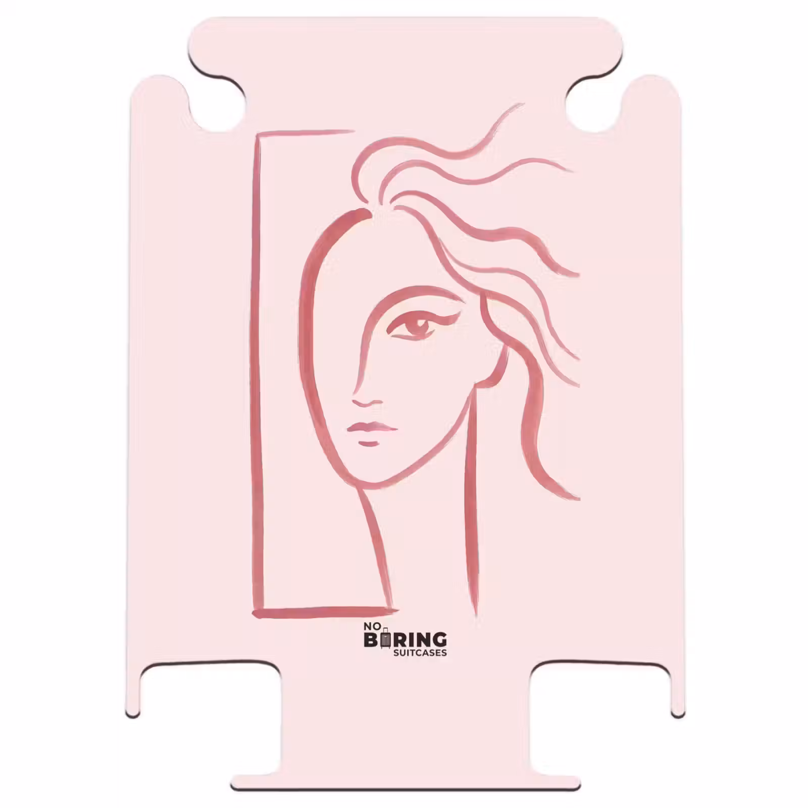 CaseSwap™ - Woman - Portrait - Abstract - Line Art - Red — 1