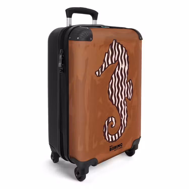 CaseSwap™ - Animals - Seahorse - Abstract - Brown - Stripes — 2
